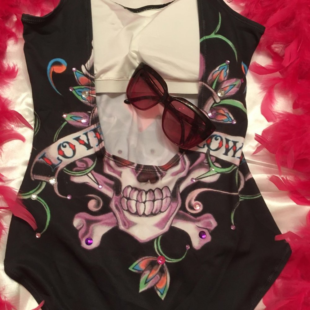 RARE y2k style Ed Hardy dress with gorgeous graphics and crystal details! - Picture 7 of 13